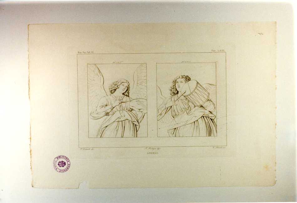 DUE ANGELI (stampa, serie) di Mantegna Andrea, Liberali C, Santorelli P (prima metà sec. XIX)