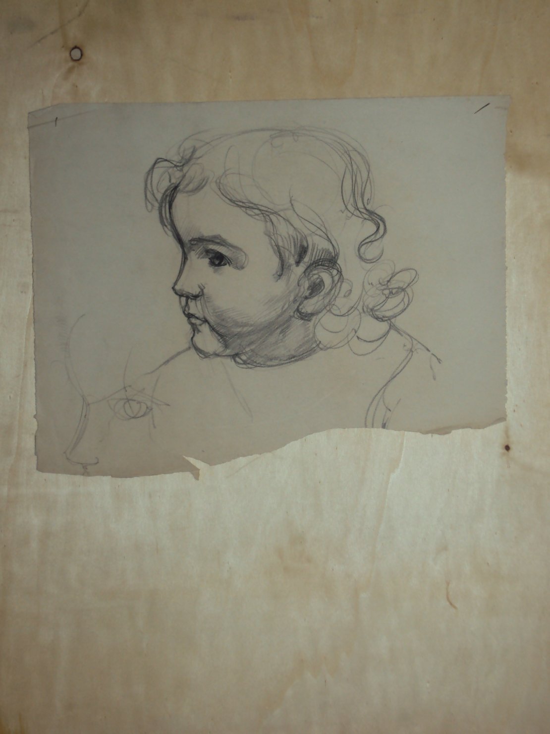 Minna piccola, bambina (disegno) di Ciamarra Elena (sec. XX)