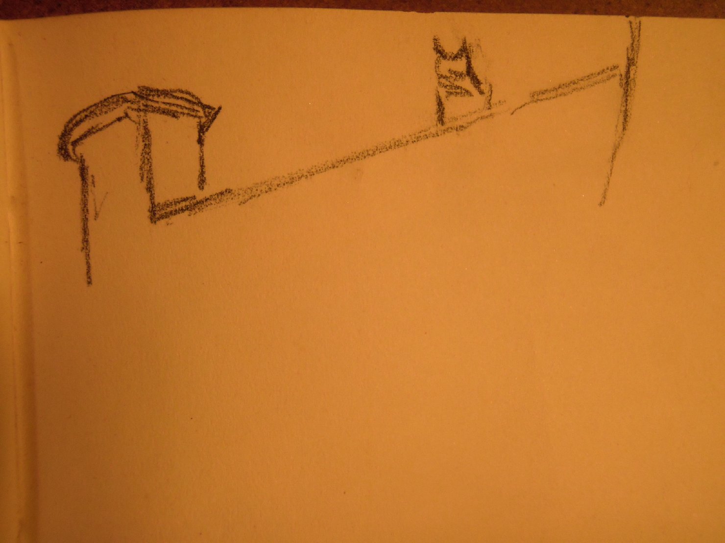 Abbozzo della torre Nord del castello, castello (disegno) di Ciamarra Elena (sec. XX)