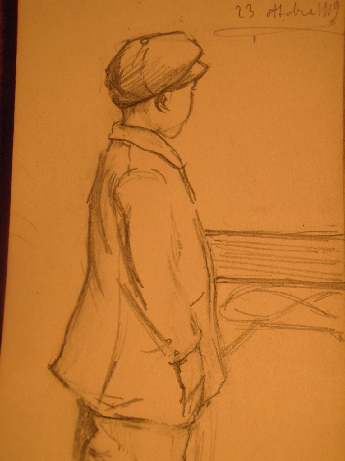 Bambino torellese, ritratto di bambino (disegno) di Ciamarra Elena (sec. XX)