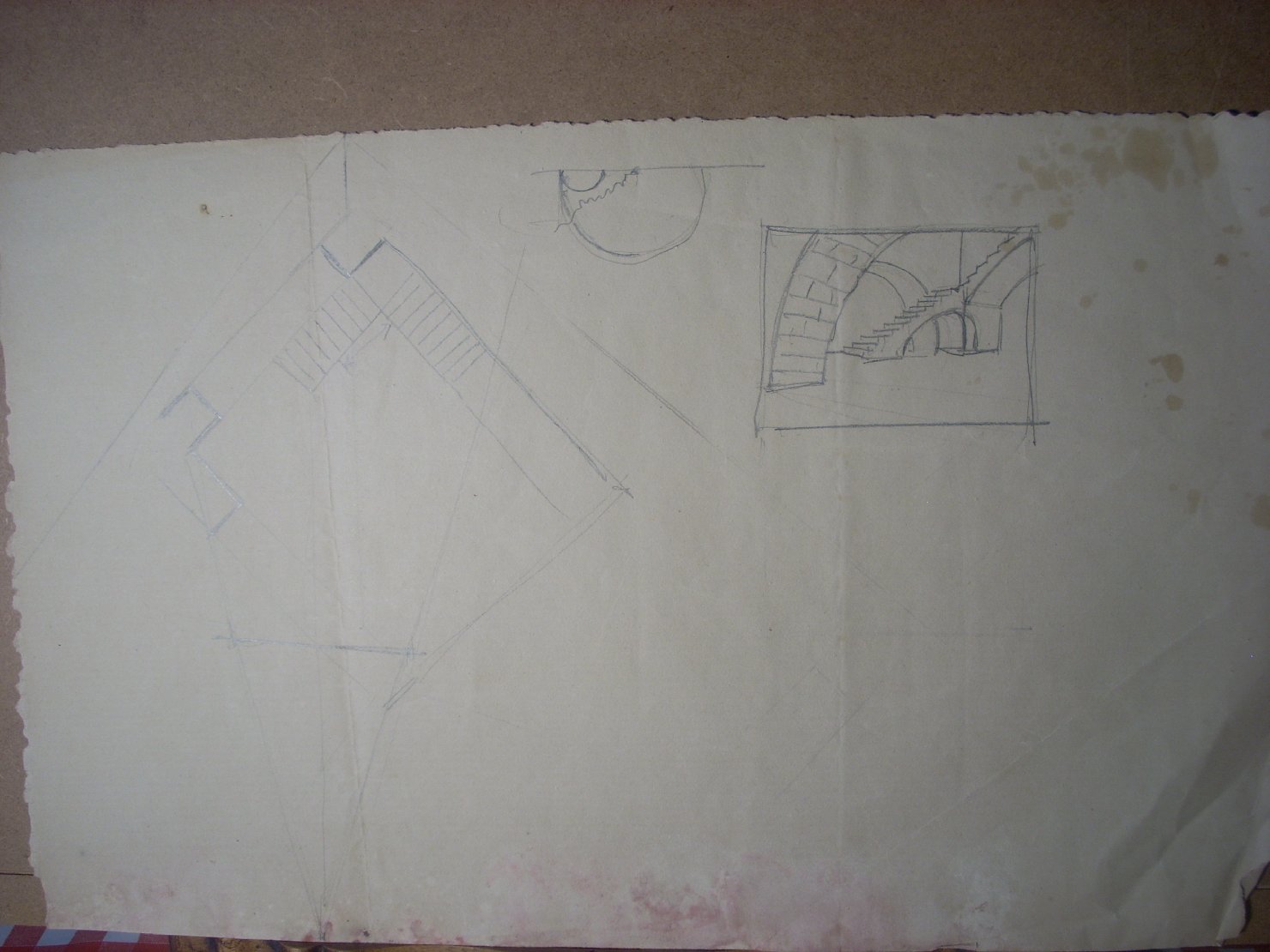 Schizzetti architettonici (disegno) di Ciamarra Elena (sec. XX)