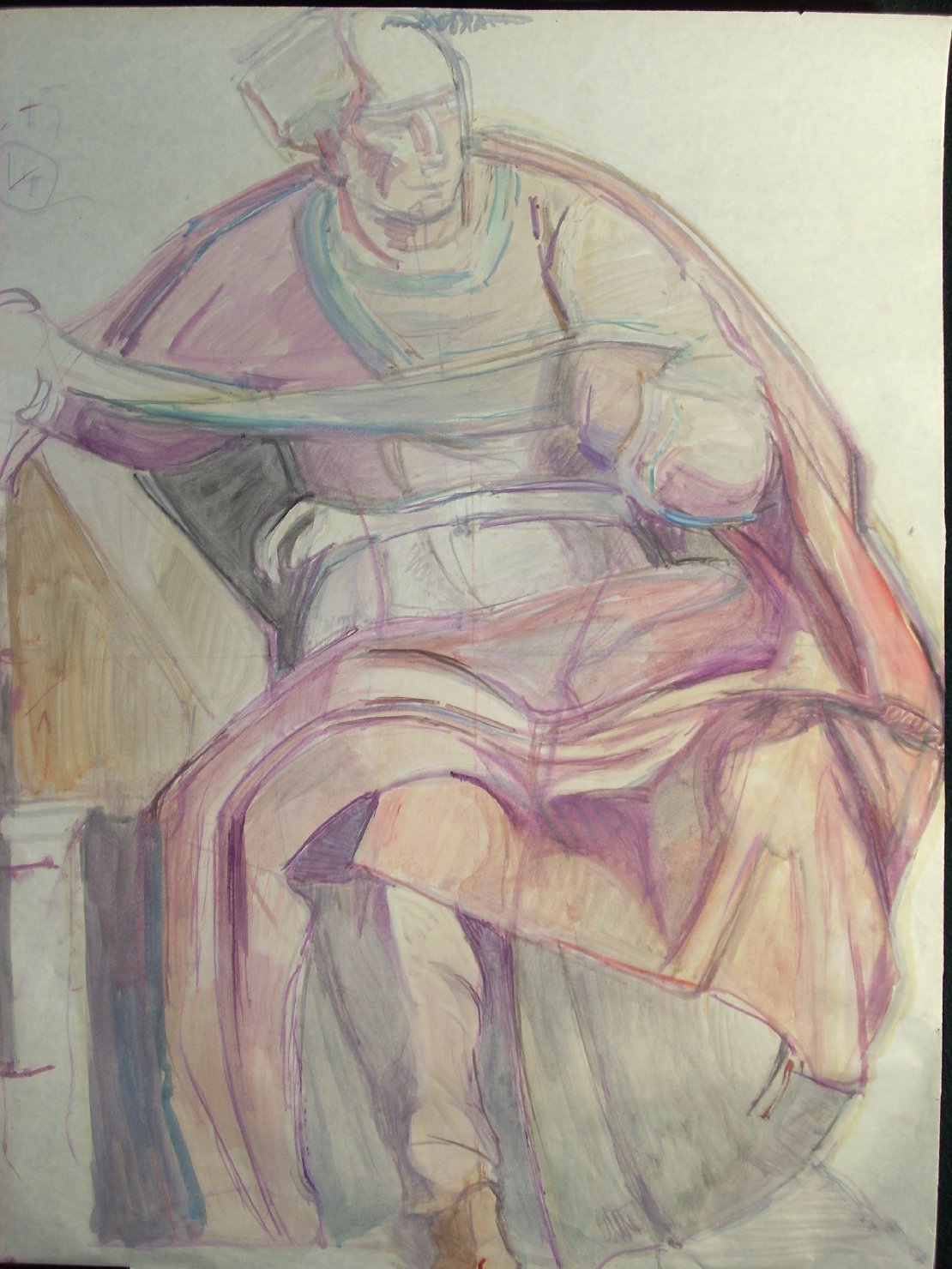 Gioele 3 (Cappella Sistina), Gioele (disegno) di Ciamarra Elena (sec. XX)