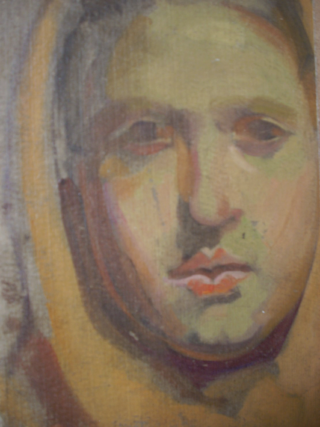 Ritratto di contadina 1, ritratto di donna (dipinto) di Ciamarra Elena (sec. XX)