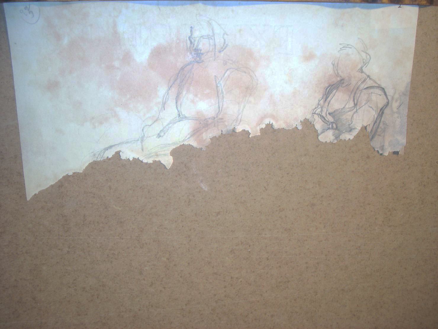 Schizzi vari di Assunta 74, figura femminile (disegno) di Ciamarra Elena (sec. XX)