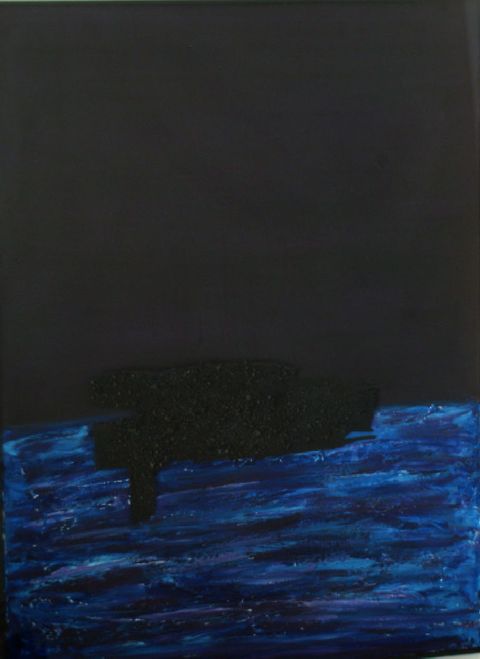 Mistral, composizione astratta (dipinto) di Ferrovecchio Francesco (ultimo quarto sec. XX)