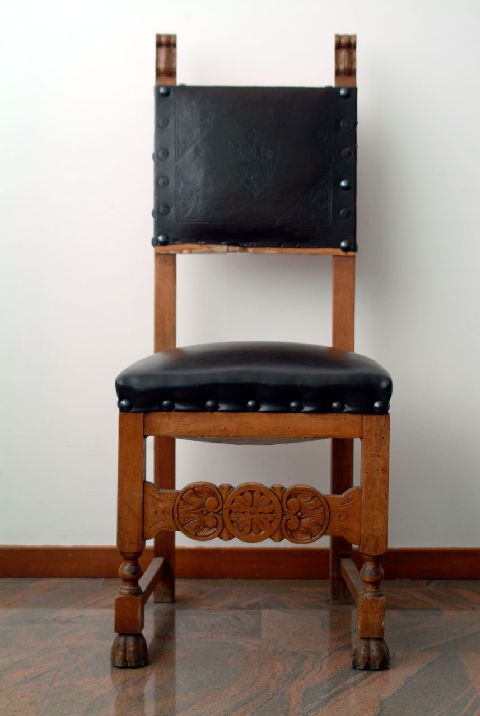 sedia - bottega Italia meridionale (primo quarto sec. XX)