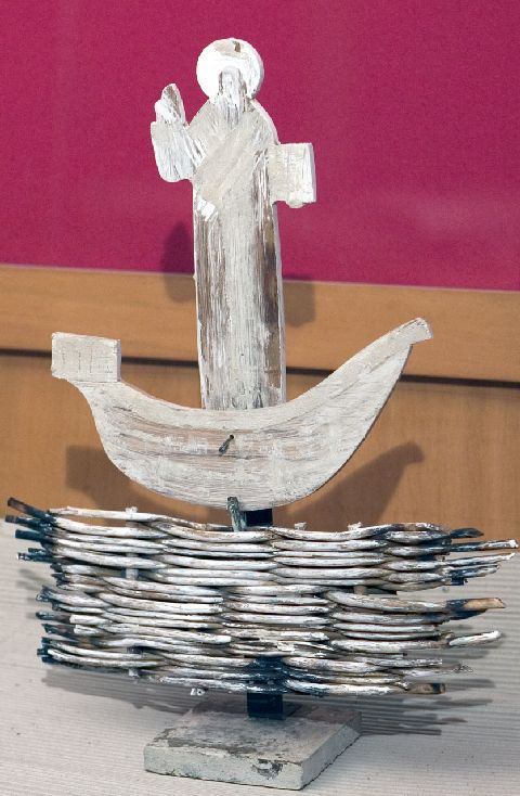 La caravella di San Nicola di Bari, La caravella con San Nicola (scultura) di Popov Nicolaj (sec. XXI)