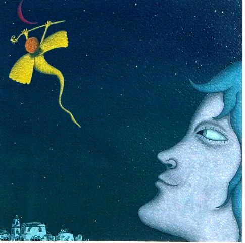 Il volo di San Nicola, San Nicola appare ad un ragazzo (dipinto) di Sciannimanico Donato (sec. XXI)