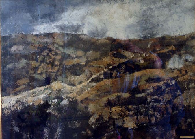 Paesaggio, paesaggio di montagna (dipinto) di Guerricchio Luigi - ambito italiano (seconda metà sec. XX)