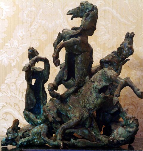 Gruppo scultoreo, cavalli (scultura) di Buglia (prima metà sec. XX)