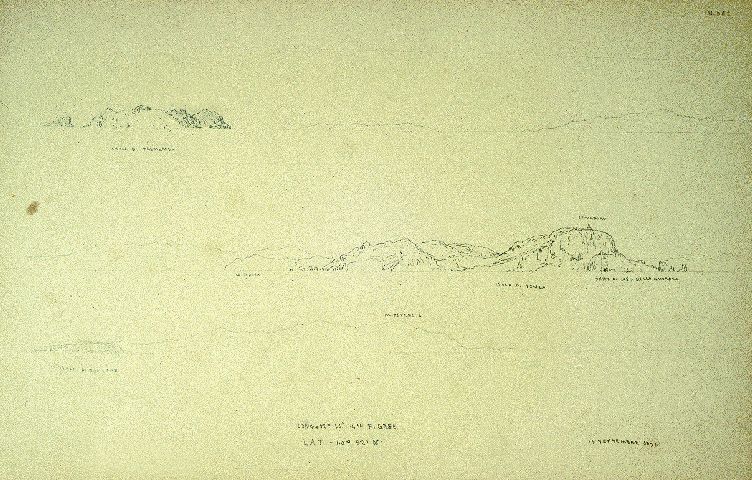 paesaggio (disegno) di Piccinni Antonio (sec. XIX)