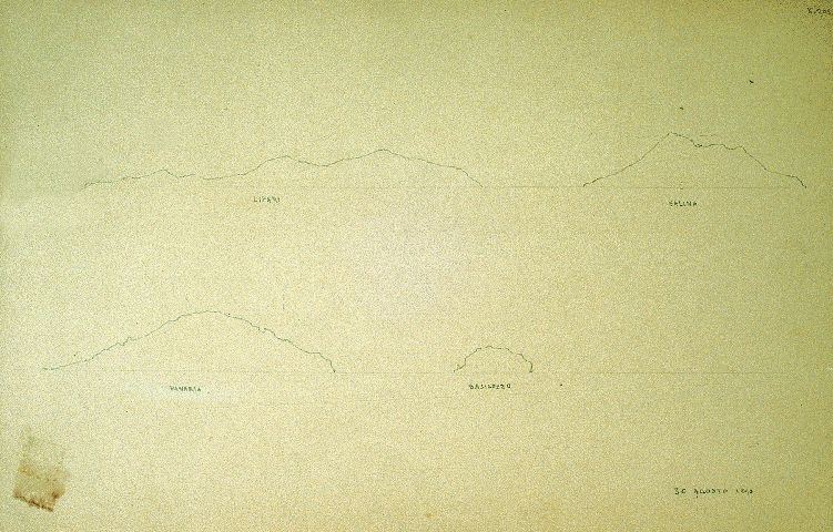 paesaggio (disegno) di Piccinni Antonio (sec. XIX)