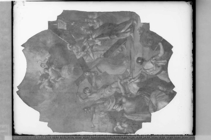 FOGGIA - Chiesa delle Croci - Dipinto su tela (negativo) di Attribuito al Ribera o Tintoretto, Soprintendenza (XX)