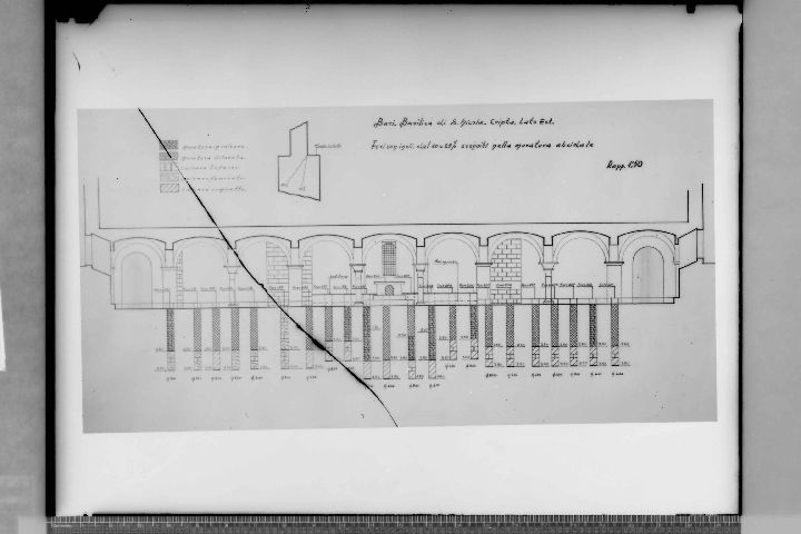 BARI - Basilica di S. Nicola - Cripta (negativo) di Croce (XX)