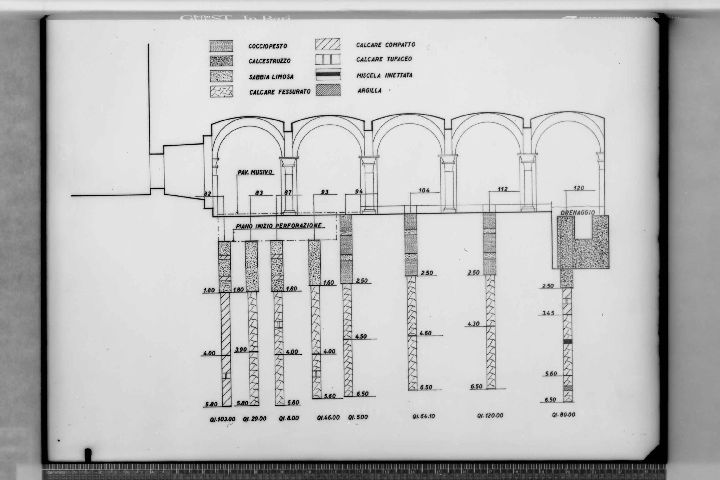 BARI - Basilica di S. Nicola - Cripta (negativo) di Croce (XX)