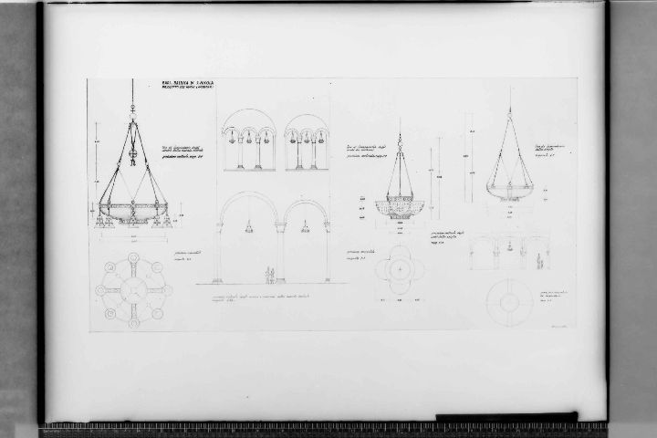 BARI - Basilica di S. Nicola - Grafico (negativo) di Riproduzione Soprintendenza (XX)