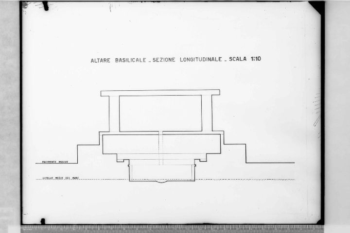 BARI - Basilica di S. Nicola - Grafico (negativo) di Riproduzione Soprintendenza (XX)