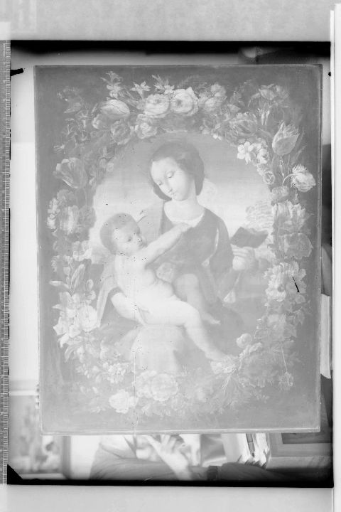 COPERTINO (LE) - Ricovero mendicità e asilo - Tavola (negativo) di Anonimo peruginesco (attr), Soprintendenza (XX)