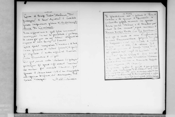 BARI - Collezione privata Sig. Puliti - Scritti (negativo) di Riproduzione Soprintendenza (XX)