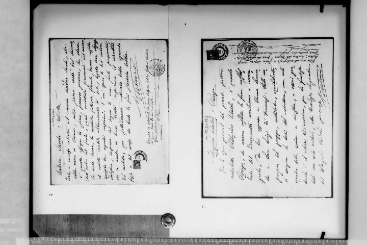 BARI - Collezione privata Sig. Puliti - Scritti (negativo) di Riproduzione Soprintendenza (XX)