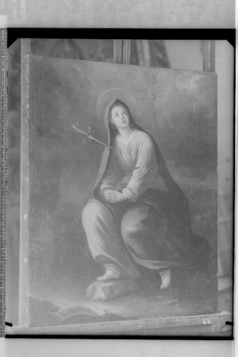 BARI - Chiesa del Sacro Cuore - Proprietà Mons. Don Sebino (?) - Dipinto su tela (negativo) di Soprintendenza (XX)