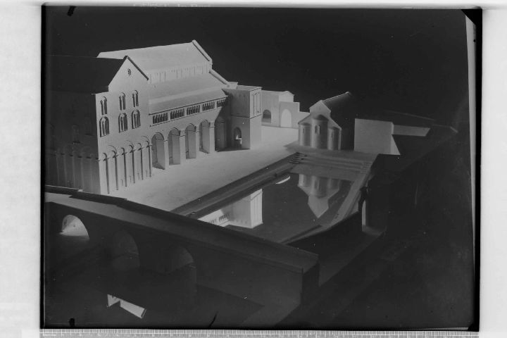 BARI - Basilica di S. Nicola - Maquette (negativo) di Foto Ficarelli, Riproduzione Soprintendenza (XX)