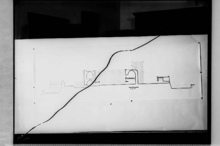 Disegno grafico su carta (negativo) di Anonimo (XX)
