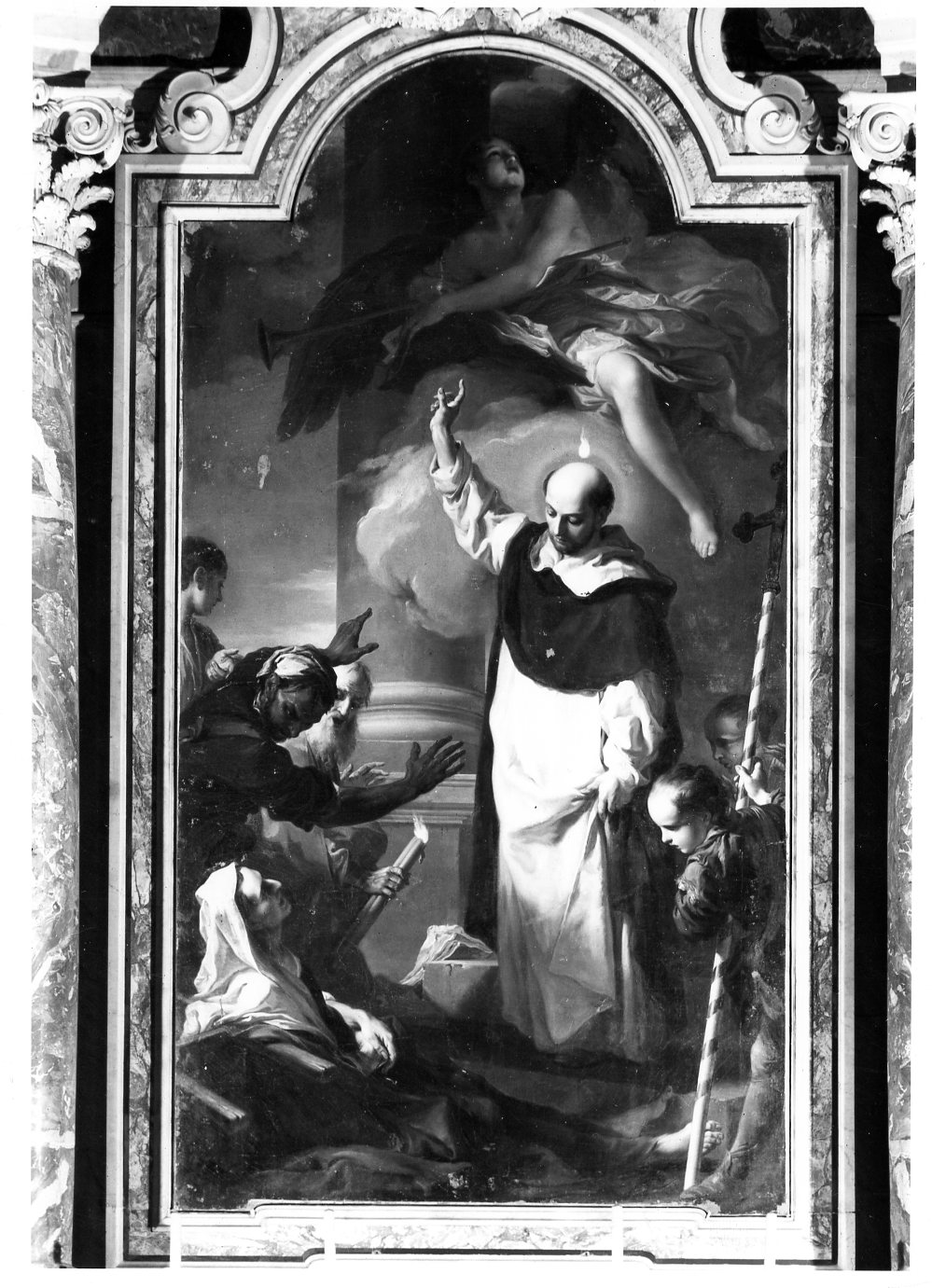 San Vincenzo Ferrer che risuscita una donna morta (pala d'altare) di Cignaroli Giambettino (sec. XVIII)