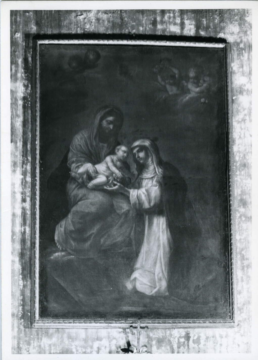 apparizione della Madonna a Santa Rosa da Lima (dipinto) di Bolognini Giovanni Battista il Vecchio (sec. XVII)