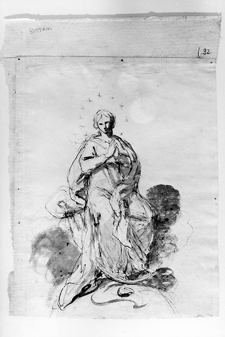 Madonna Immacolata (disegno) di Bottani Giuseppe (sec. XVIII)