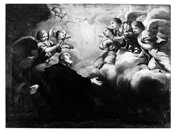 San Filippo Neri in estasi (dipinto) di Baldi Lazzaro (attribuito) (sec. XVII)