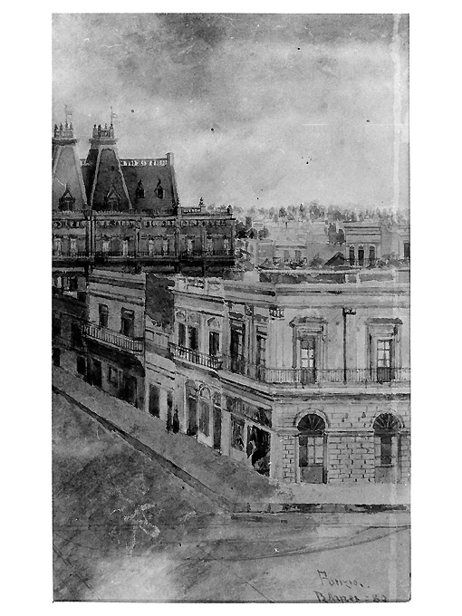 veduta di Buenos Aires (dipinto) di Ponzio (sec. XIX)