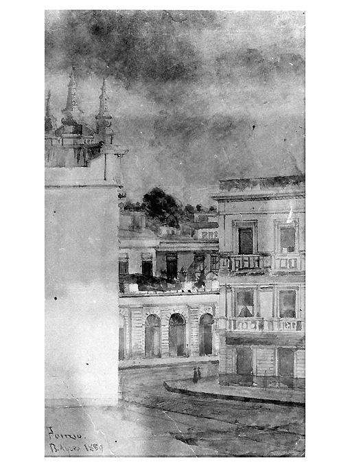 veduta di Buenos Aires (dipinto) di Ponzio (sec. XIX)