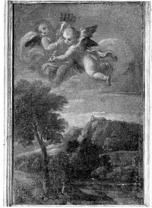 paesaggio con putti (dipinto) di Costanzi Placido, Van Bloemen Jan Frans detto Orizzonte (secondo quarto sec. XVIII)