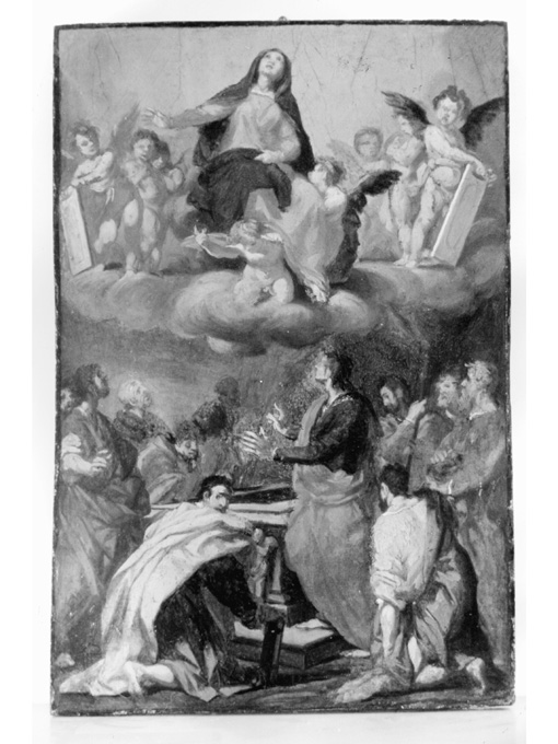 assunzione della Madonna (dipinto) di Boscoli Andrea (attribuito) (fine sec. XVI)