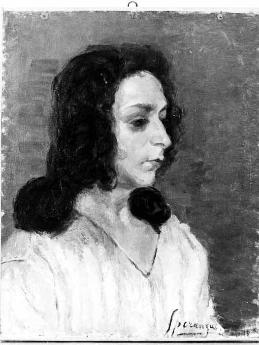 ritratto di donna (dipinto) di Speranza Francesco (secondo quarto sec. XX)