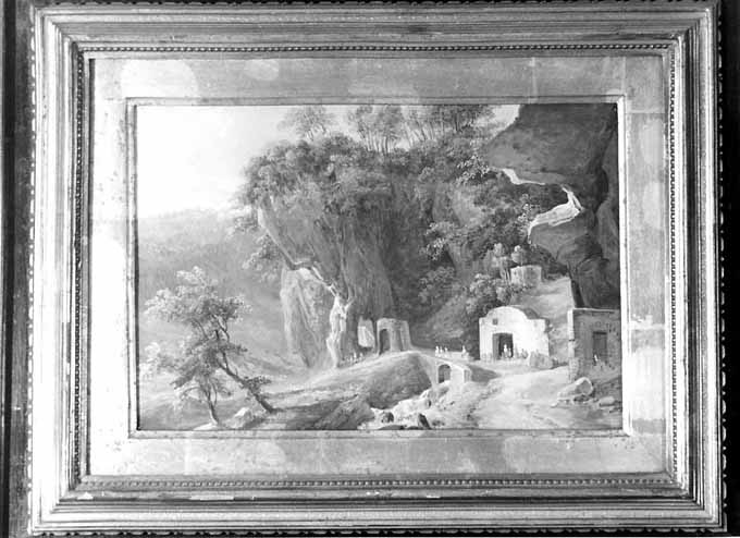 paesaggio presso Bonea (dipinto) di Fergola Salvatore (secondo quarto sec. XIX)
