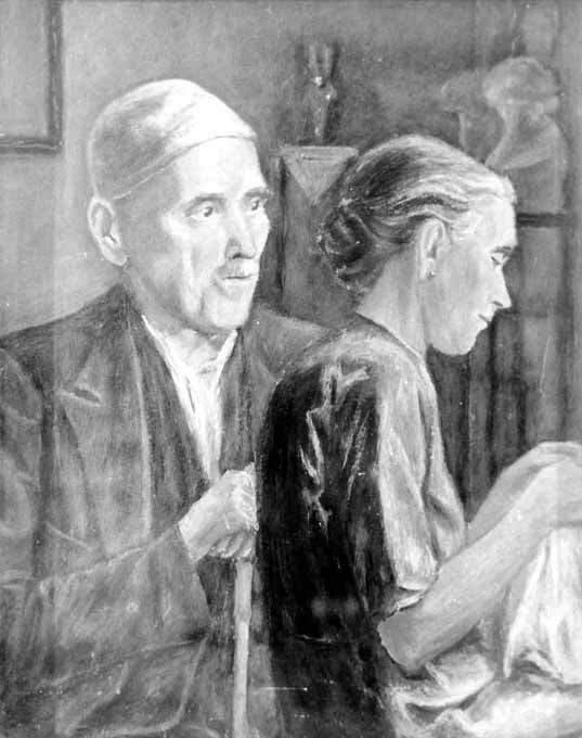 ritratto dei genitori (dipinto) di Speranza Francesco (sec. XX)