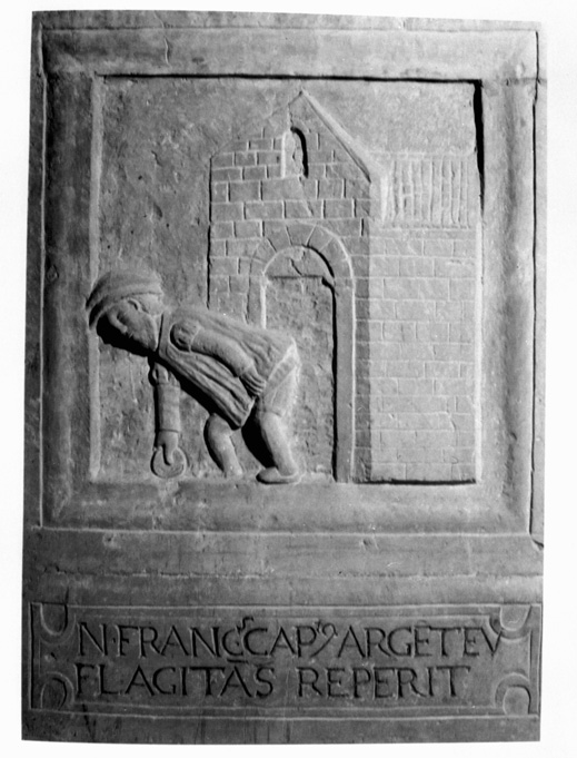 notaio Francesco Caputo (formella) - ambito pugliese (sec. XV)