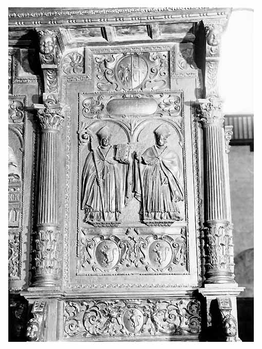 Santi Amando e San Wilfrido (rilievo) - ambito napoletano (prima metà sec. XVII)