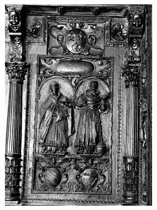 Papi Adriano IV e Innocenzo IV (rilievo) - ambito napoletano (prima metà sec. XVII)