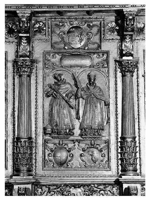 Papi San Pasquale II e San Gelasio II (rilievo) - ambito napoletano (prima metà sec. XVII)