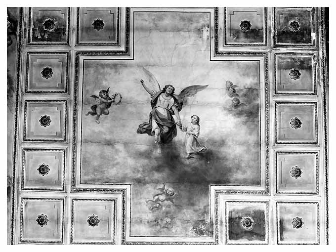 Angelo Custode (decorazione pittorica) - ambito pugliese (fine sec. XIX)