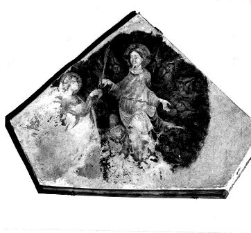 Dio Padre in Gloria che invia l'Arcangelo Gabriele alla Vergine, Dio Padre in Gloria che invia l'Arcangelo Gabriele alla Vergine (dipinto - affresco, frammento) di Parri di Spinello (attribuito) (secondo quarto XV)