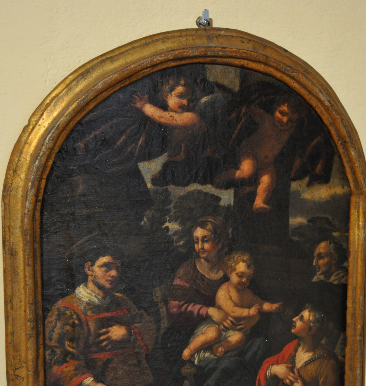 Madonna con Bambino e i Santi Lorenzo, Santa Caterina d'Alessandria e un Santo domenicano, Madonna con Bambino e i Santi Lorenzo, Santa Caterina d'Alessandria e San Vincenzo Ferrer Confessore (dipinto) di Salvi Castellucci - ambito toscano (terzo quarto sec. XVII)