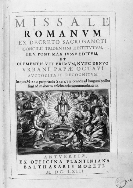 angeli adoranti il calice eucaristico (stampa) di Galle Cornelis II (attribuito) (sec. XVII)