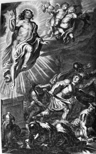 Resurrezione di Cristo (stampa) di Galle Cornelis II (attribuito) (sec. XVII)