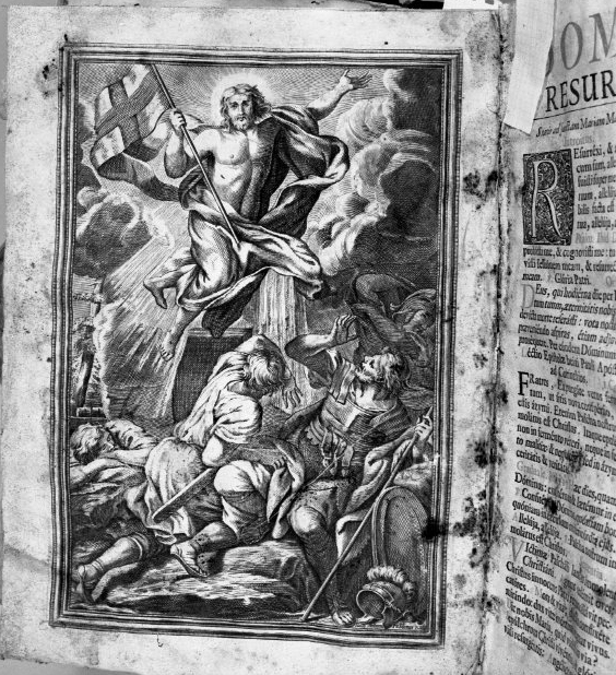 resurrezione di Cristo (stampa) di Faldoni Giovanni Antonio (attribuito) (sec. XVIII)