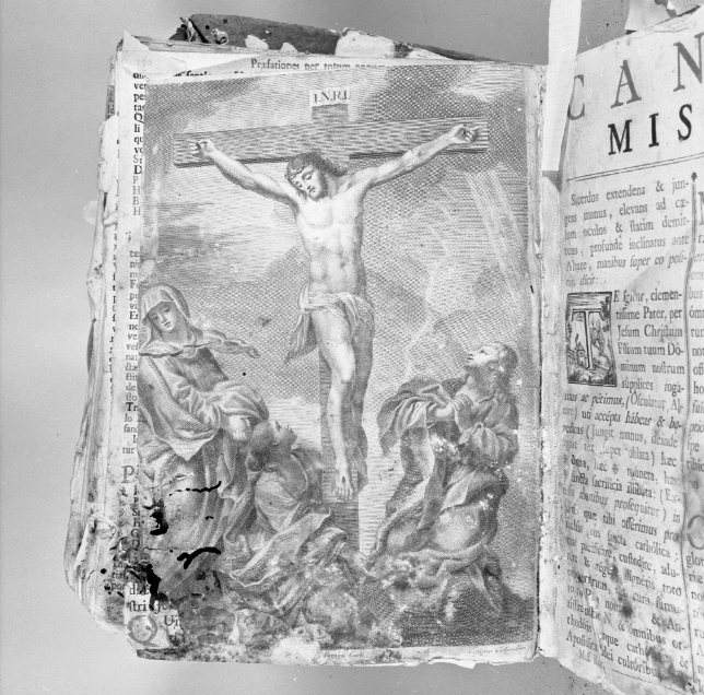 Crocifissione di Cristo (stampa) di Colombini Cosimo (attribuito) (sec. XVIII)