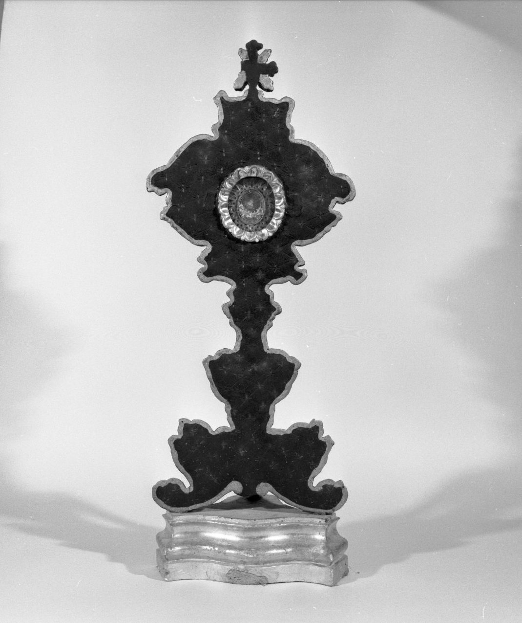 reliquiario - a ostensorio, serie - bottega senese (sec. XVIII)